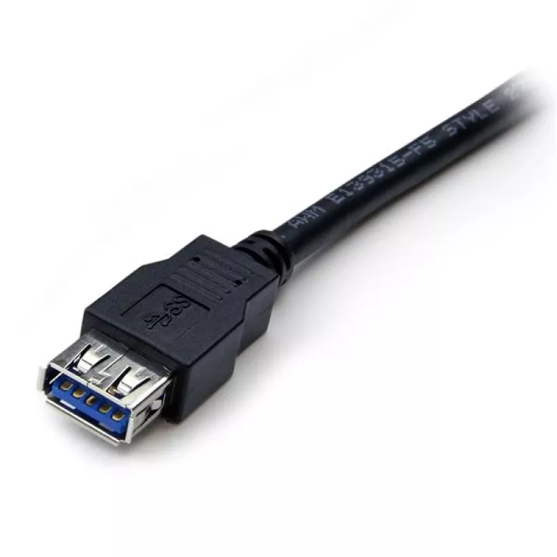 StarTech.com 2m Czarny kabel przedłużający SuperSpeed USB 3.0 A-A M/F