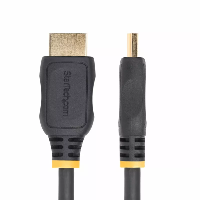 StarTech.com Kabel przedłużający HDMI 2.0 3.3ft (1m), High Speed HDMI kabel oszczędzający port, 4K 60Hz, HDMI męski na żeński adapter przedłużający, kabel przedłużający HDMI, M/F