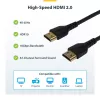 StarTech.com 1,5 m cienki HDMI 2.0, elastyczny przewód HDMI z certyfikatem Premium, z Ethernetem, UHD 4K 60 Hz HDR10, wytrzymała konstrukcja z włóknem aramidowym i osłoną TPE