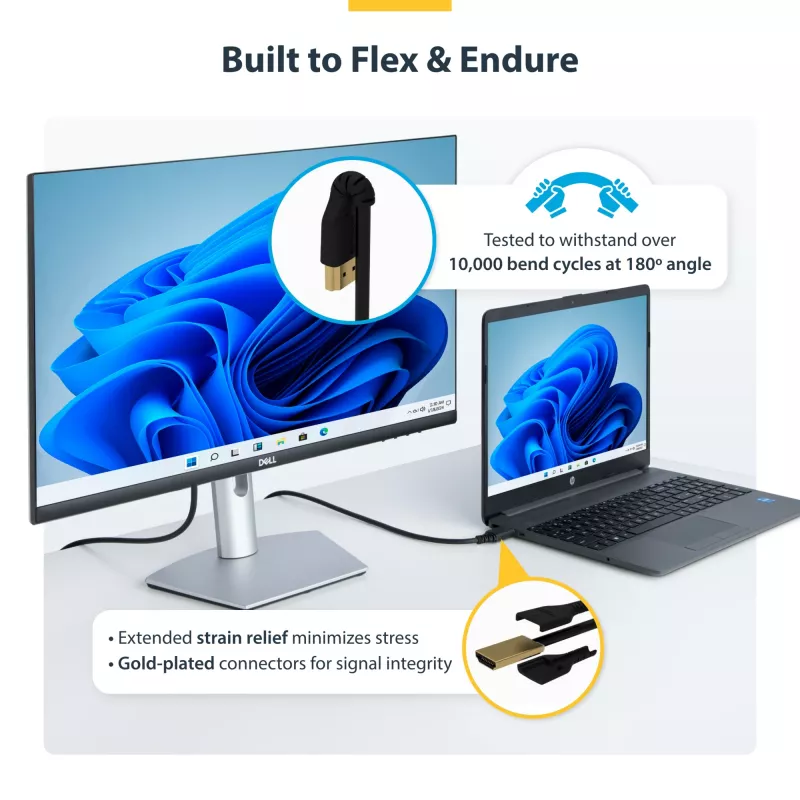 StarTech.com 1,5 m cienki HDMI 2.0, elastyczny przewód HDMI z certyfikatem Premium, z Ethernetem, UHD 4K 60 Hz HDR10, wytrzymała konstrukcja z włóknem aramidowym i osłoną TPE