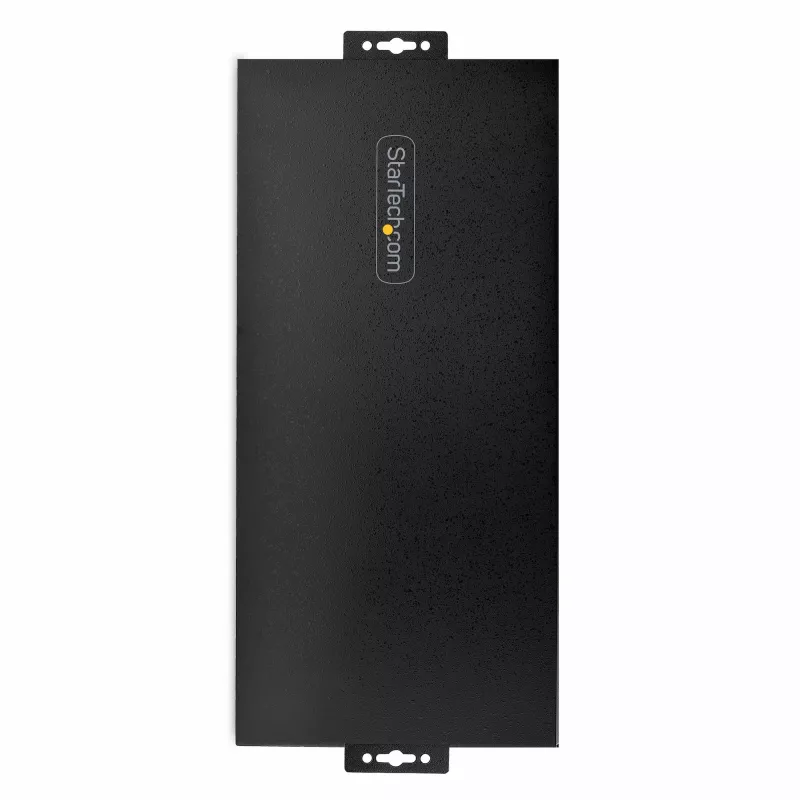 StarTech.com 16-portowy przemysłowy hub USB 5 Gb/s z zasilaczem, metalowa obudowa, możliwość montażu, ochrona ESD, zasilanie przez listwę zaciskową, ładowanie USB, przełącznik między dwoma hostami – TAA