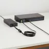 StarTech.com 16-portowy przemysłowy hub USB 5 Gb/s z zasilaczem, metalowa obudowa, możliwość montażu, ochrona ESD, zasilanie przez listwę zaciskową, ładowanie USB, przełącznik między dwoma hostami – TAA