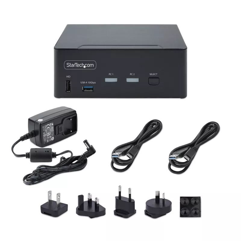 StarTech.com P2CDD143-KVM-SWITCH przełącznik KVM Czarny
