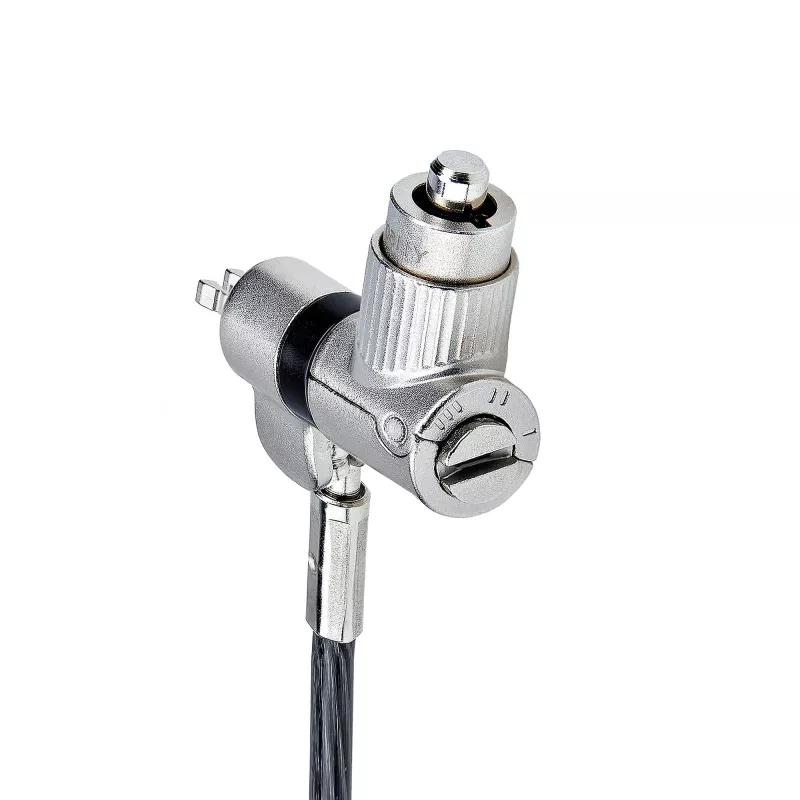 StarTech.com 3-w-1 uniwersalna linka blokująca do laptopa 6,6 stóp (2 m), linka zamykana na klucz systemem Master Key, zabezpieczenie komputera, kompatybilna z Noble Wedge®/Nano/K-Slot; antykradzieżowa linka odporna na przecięcie