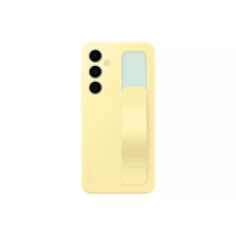 Cover Samsung Galaxy S24 FE Monochromatic żółty with Desktop Stand