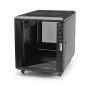 StarTech.com 4-słupkowa szafa rack 12U do serwerów, zamykana 19-calowa szafa do przechowywania danych dla sprzętu komputerowego / AV / IT, szafa sieciowa do biura / domu z kółkami i regulowanymi szynami montażowymi