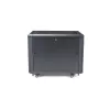 StarTech.com 4-słupkowa szafa rack 12U do serwerów, zamykana 19-calowa szafa do przechowywania danych dla sprzętu komputerowego / AV / IT, szafa sieciowa do biura / domu z kółkami i regulowanymi szynami montażowymi