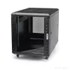 StarTech.com 4-słupkowa szafa rack 12U do serwerów, zamykana 19-calowa szafa do przechowywania danych dla sprzętu komputerowego / AV / IT, szafa sieciowa do biura / domu z kółkami i regulowanymi szynami montażowymi