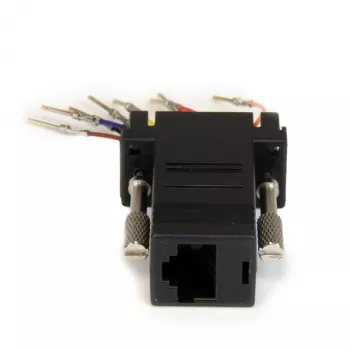 StarTech.com DB9 na RJ45 Adapter modułowy - M/Ż, DB-9, RJ-45, Czarny