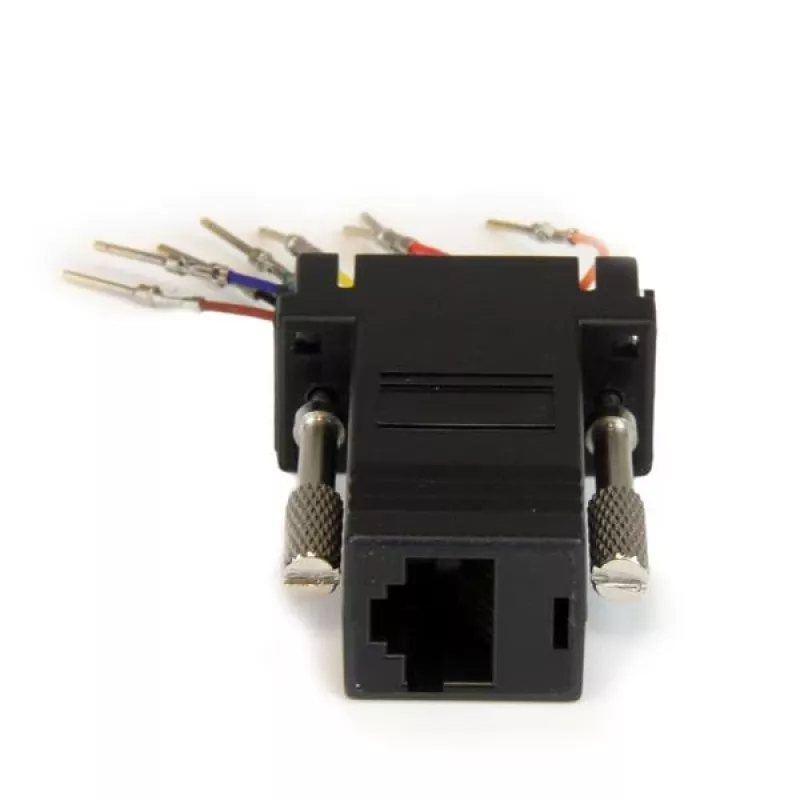 StarTech.com DB9 na RJ45 Adapter modułowy - M/Ż, DB-9, RJ-45, Czarny