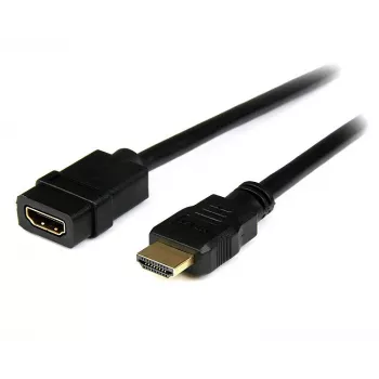 StarTech.com 2m (6ft) Przedłużacz HDMI - kabel HDMI męsko-żeński - Przedłużacz kabla HDMI 4K - Kabel HDMI UHD 4K 30Hz z Ethernetem M/F - High Speed HDMI 1.4 - Przedłużacz HDMI