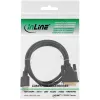 Kabel InLine HDMI na DVI, wtyk / wtyk 18+1, pozłacany, 2 m