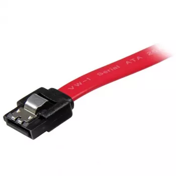 StarTech.com 18in Latching SATA kabel, 0.457 m, SATA III, SATA 7-pin, SATA 7-pin, Male/Male, czerwony