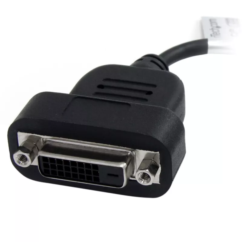 StarTech.com Adapter DisplayPort na DVI — Aktywny adapter DisplayPort na DVI-D / konwerter wideo 1080p — Klucz sprzętowy adaptera kabla monitorowego DP 1.2 na DVI — Adapter DP na DVI — Zatrzaskowe złącze DP