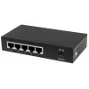 Intellinet 5-portowy przełącznik Gigabit Ethernet PoE+, 4 porty PSE, zgodny z IEEE 802.3at/af (PoE+/PoE), 60 W, biurkowy