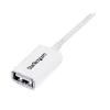 StarTech.com 3m Biały Przedłużacz USB 2.0 A-A – M/Ż