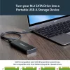 Obudowa na dysk SSD M.2 StarTech.com do dysków M.2 SATA – USB 3.1 (10 Gb/s) z kablem USB-C