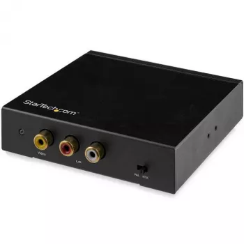 StarTech.com Konwerter HDMI na RCA z dźwiękiem, Aktywny konwerter wideo, Czarny, REACH, FCC, 1920 x 1080 pikseli, 640 x 480,800 x 600,1920 x 1080, 480p, 576p, 720p, 1080p