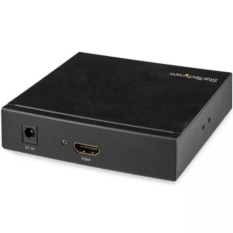 StarTech.com Konwerter HDMI na RCA z dźwiękiem, Aktywny konwerter wideo, Czarny, REACH, FCC, 1920 x 1080 pikseli, 640 x 480,800 x 600,1920 x 1080, 480p, 576p, 720p, 1080p