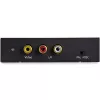 StarTech.com Konwerter HDMI na RCA z dźwiękiem, Aktywny konwerter wideo, Czarny, REACH, FCC, 1920 x 1080 pikseli, 640 x 480,800 x 600,1920 x 1080, 480p, 576p, 720p, 1080p