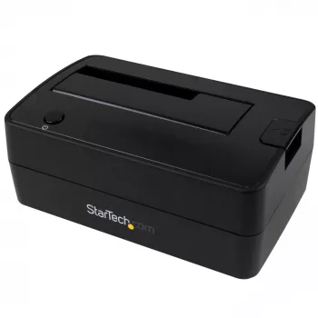 Stacja dokująca StarTech.com Single Bay USB 3.1 do SATA, dok do dysków twardych USB 3.1 (10 Gb/s), zewnętrzna stacja dokująca dla dysków HDD/SSD SATA III 2,5/3,5 cala, wnęka na dyski ładowana od góry