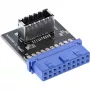InLine USB 3.0 na USB 3.1 Panel przedni Key-A Adapter wewnętrzny