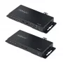 StarTech.com Zestaw przedłużacza HDMI przez światłowód 4K, 4K 60 Hz do 3300 stóp/1 km (jednomodowy) lub 1000 stóp/300 m (wielomodowy) złącze światłowodowe LC, HDR, HDCP, przedłużacz audio 3,5 mm/RS232/IR, zestaw nadajnika i odbiornika