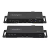 StarTech.com Zestaw przedłużacza HDMI przez światłowód 4K, 4K 60 Hz do 3300 stóp/1 km (jednomodowy) lub 1000 stóp/300 m (wielomodowy) złącze światłowodowe LC, HDR, HDCP, przedłużacz audio 3,5 mm/RS232/IR, zestaw nadajnika i odbiornika
