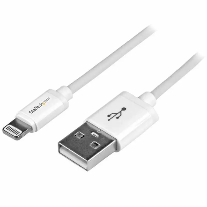 StarTech.com 1 m kabel USB na Lightning – kabel ładujący do iPhone / iPad / iPod – szybkie ładowanie kabel Lightning na USB – certyfikat Apple MFi – biały