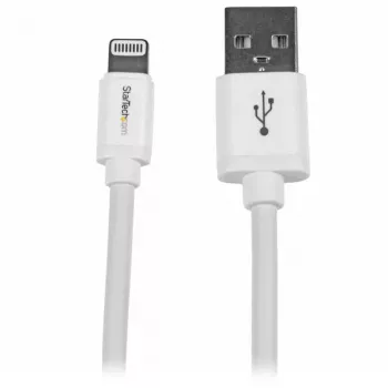 StarTech.com Kabel USB do Lightning 2 m (6 stóp) – Długi kabel do ładowania iPhone / iPad / iPod – Kabel Lightning na USB – Certyfikat Apple MFi – Biały