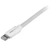 StarTech.com Kabel USB do Lightning 2 m (6 stóp) – Długi kabel do ładowania iPhone / iPad / iPod – Kabel Lightning na USB – Certyfikat Apple MFi – Biały