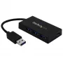 StarTech.com 4-portowy hub USB 3.0 – Hub USB Type-A z 1 portem USB-C i 3 portami USB-A (SuperSpeed 5 Gb/s) – zasilany przez magistralę USB – adapter hub USB 3.2 Gen 1 – przenośny hub USB do laptopa