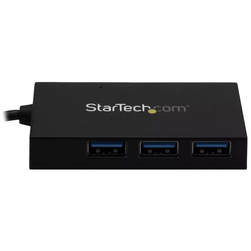 StarTech.com 4-portowy hub USB 3.0 – Hub USB Type-A z 1 portem USB-C i 3 portami USB-A (SuperSpeed 5 Gb/s) – zasilany przez magistralę USB – adapter hub USB 3.2 Gen 1 – przenośny hub USB do laptopa