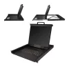 StarTech.com Rackmount KVM Console - Single Port VGA KVM z 19-calowym monitorem LCD do szafy serwerowej - W pełni funkcjonalny uniwersalny 1U LCD KVM Drawer z kablami i akcesoriami montażowymi - Obsługa USB - 50 000 MTBF