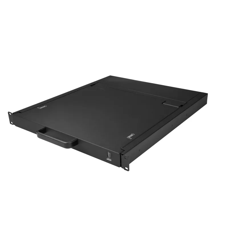 StarTech.com Rackmount KVM Console - Single Port VGA KVM z 19-calowym monitorem LCD do szafy serwerowej - W pełni funkcjonalny uniwersalny 1U LCD KVM Drawer z kablami i akcesoriami montażowymi - Obsługa USB - 50 000 MTBF