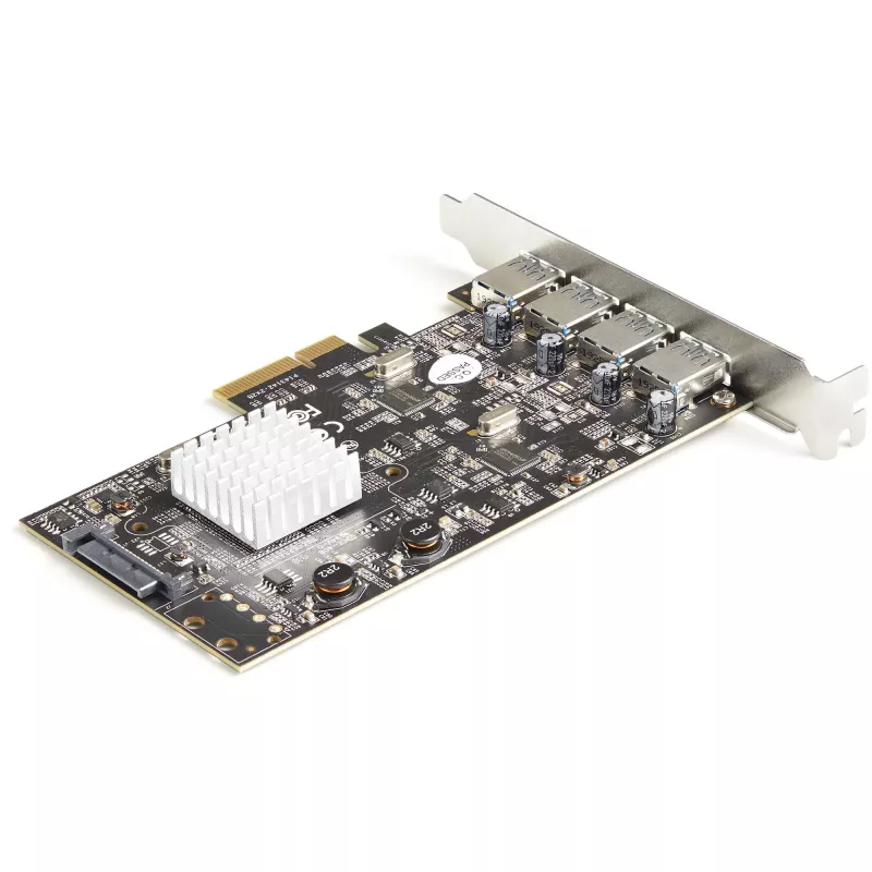 StarTech.com 4-portowa karta USB PCIe - 10Gbps USB 3.1/3.2 Gen 2 Type-A karta rozszerzeń PCI Express z 2 kontrolerami - 4x USB-A - karta adaptera USB PCIe - Windows/Mac/Linux