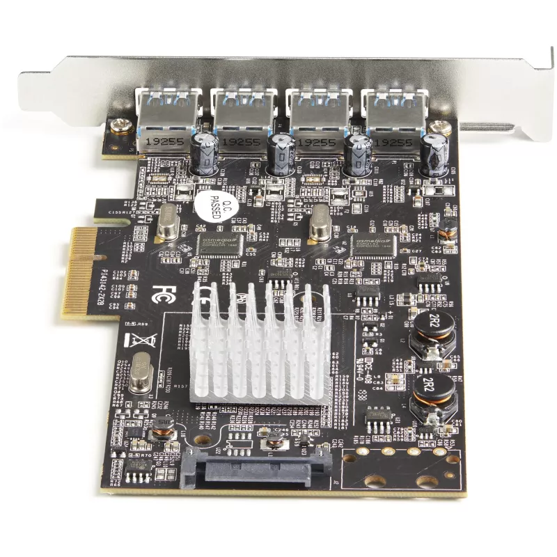 StarTech.com 4-portowa karta USB PCIe - 10Gbps USB 3.1/3.2 Gen 2 Type-A karta rozszerzeń PCI Express z 2 kontrolerami - 4x USB-A - karta adaptera USB PCIe - Windows/Mac/Linux