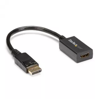 Adapter StarTech.com DisplayPort na HDMI – DP 1.2 na HDMI Konwerter wideo 1080p – Przejściówka DP na HDMI do monitora/telewizora/wyświetlacza – Pasywny adapter DP na HDMI – Złącze DP z zatrzaskiem
