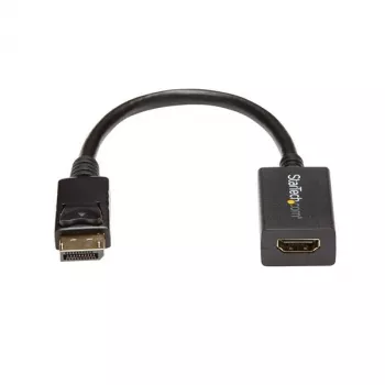 Adapter StarTech.com DisplayPort na HDMI – DP 1.2 na HDMI Konwerter wideo 1080p – Przejściówka DP na HDMI do monitora/telewizora/wyświetlacza – Pasywny adapter DP na HDMI – Złącze DP z zatrzaskiem