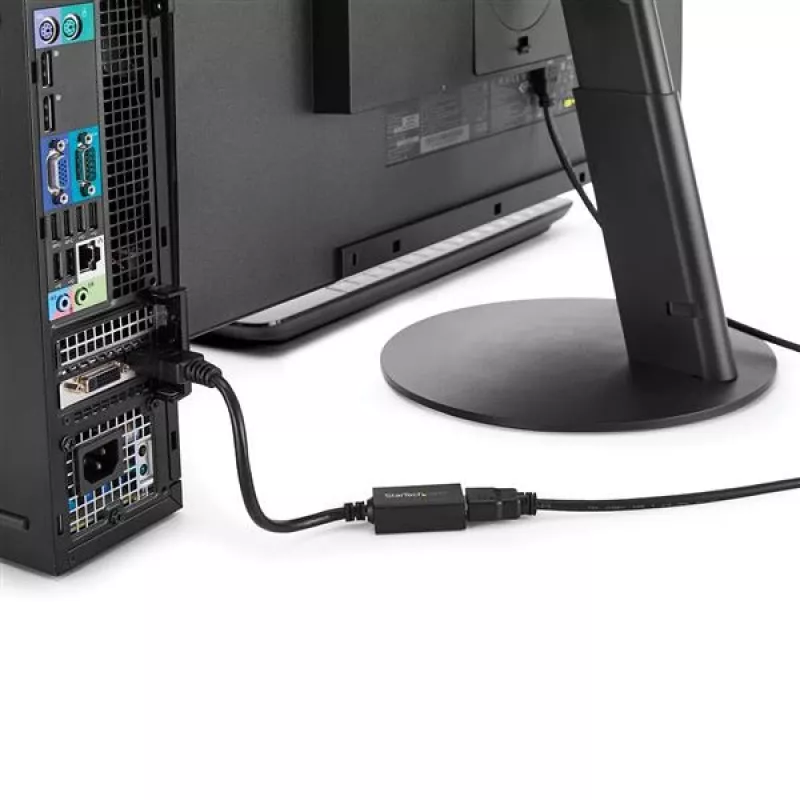 Adapter StarTech.com DisplayPort na HDMI – DP 1.2 na HDMI Konwerter wideo 1080p – Przejściówka DP na HDMI do monitora/telewizora/wyświetlacza – Pasywny adapter DP na HDMI – Złącze DP z zatrzaskiem