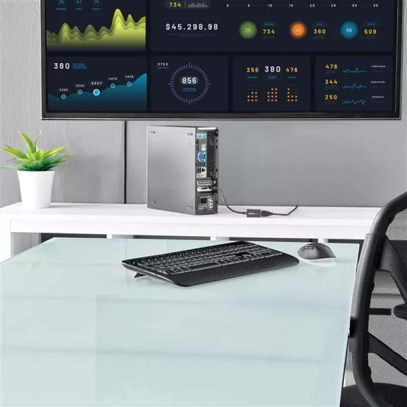 Adapter StarTech.com DisplayPort na HDMI – DP 1.2 na HDMI Konwerter wideo 1080p – Przejściówka DP na HDMI do monitora/telewizora/wyświetlacza – Pasywny adapter DP na HDMI – Złącze DP z zatrzaskiem