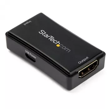 StarTech.com 45 ft. (14 m) HDMI Signal Booster - 4K 60Hz, 3840 x 2160 pikseli, wzmacniacz AV, 14 m, czarny, HDCP