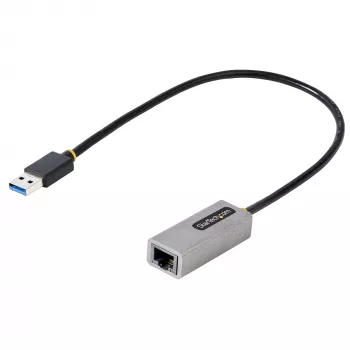 StarTech.com Adapter sieciowy USB 3.0 do Gigabit Ethernet - 10/100/1000 Mbps, USB na RJ45, Adapter USB 3.0 do LAN, Adapter Ethernet USB 3.0 (GbE), dołączony kabel 28 cm, instalacja bez sterowników