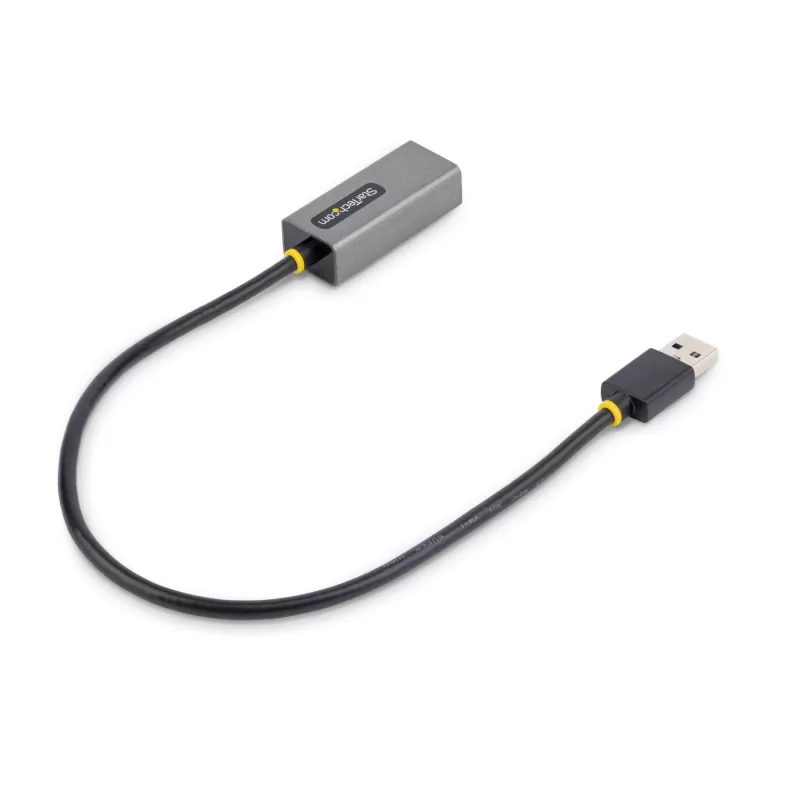 StarTech.com Adapter sieciowy USB 3.0 do Gigabit Ethernet - 10/100/1000 Mbps, USB na RJ45, Adapter USB 3.0 do LAN, Adapter Ethernet USB 3.0 (GbE), dołączony kabel 28 cm, instalacja bez sterowników