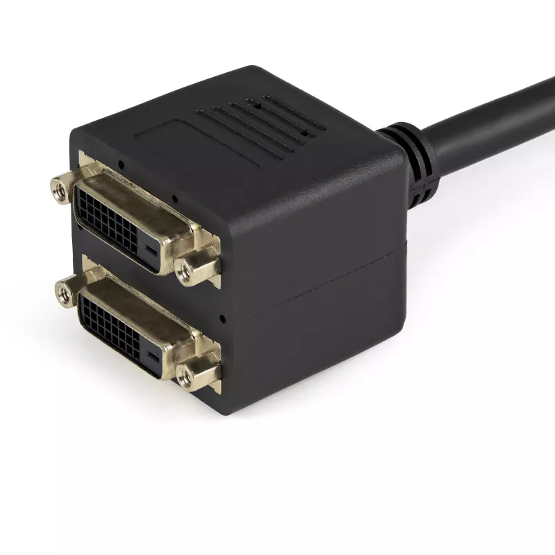 StarTech.com 30 cm kabel rozdzielający sygnał wideo DVI-D na 2x DVI-D – M/Ż 1 ft DVI-D na 2x DVI-D – M/Ż