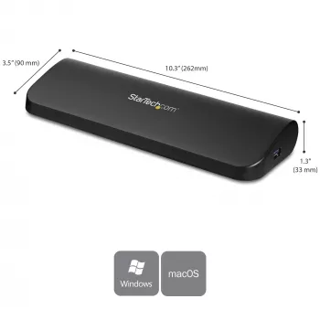 StarTech.com Stacja dokująca USB 3.0 z obsługą dwóch monitorów, HDMI i DVI/VGA