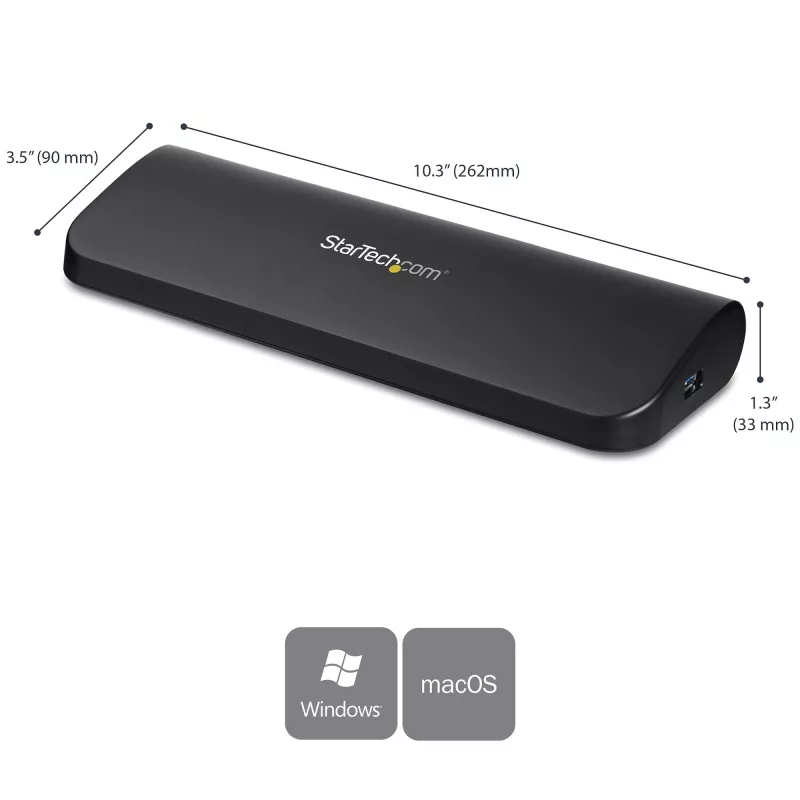 StarTech.com Stacja dokująca USB 3.0 z obsługą dwóch monitorów, HDMI i DVI/VGA