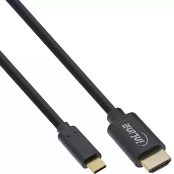 Przewód wyświetlacza USB InLine 64111 męski USB-C na męski HDMI 1 m