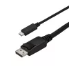StarTech.com 3 m USB-C do DisplayPort 1.2 Kabel 4K 60 Hz – Adapter USB-C na DisplayPort – kabel wideo HBR2 USB Type-C DP Alt Mode do monitora DP – współpracuje z Thunderbolt 3 – czarny