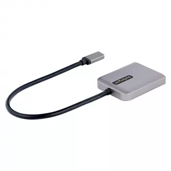 StarTech.com Adapter USB-C na dwa Displayport 1.4, Hub MST multi-monitor USB Typu-C, Rozdzielacz/przedłużacz ekranu laptopa Dual 5K 60Hz DP, HDR, Wyjątkowo długi wbudowany kabel - Tylko Windows